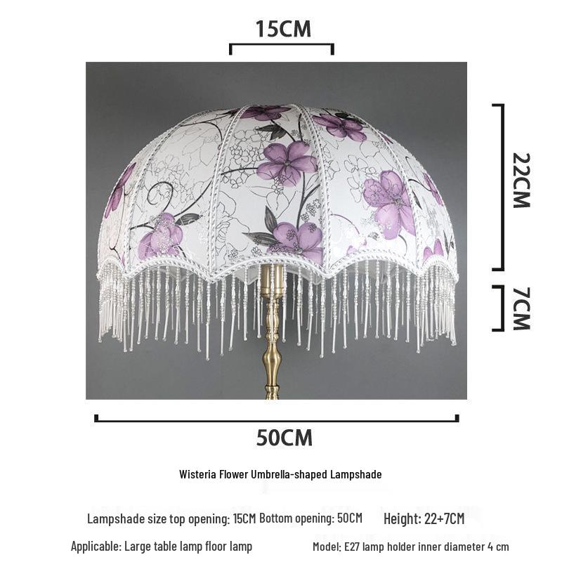 Retro Style Table Lamp with E27 Holder and Lampshade for Bedroom or Bedside