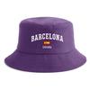 Cappello a secchiello unisex con stampa bandiera Barcellona Espaa Reversibile Retro Pescatore Cappellino unisex Disponibile in più colori retrò Protezione solare da esterno