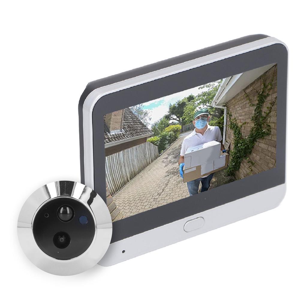 4.3inch IPS LCD Screen Digital Peephole Viewer 120 Degree Wide Angle 1080P WiFi Video Intercom