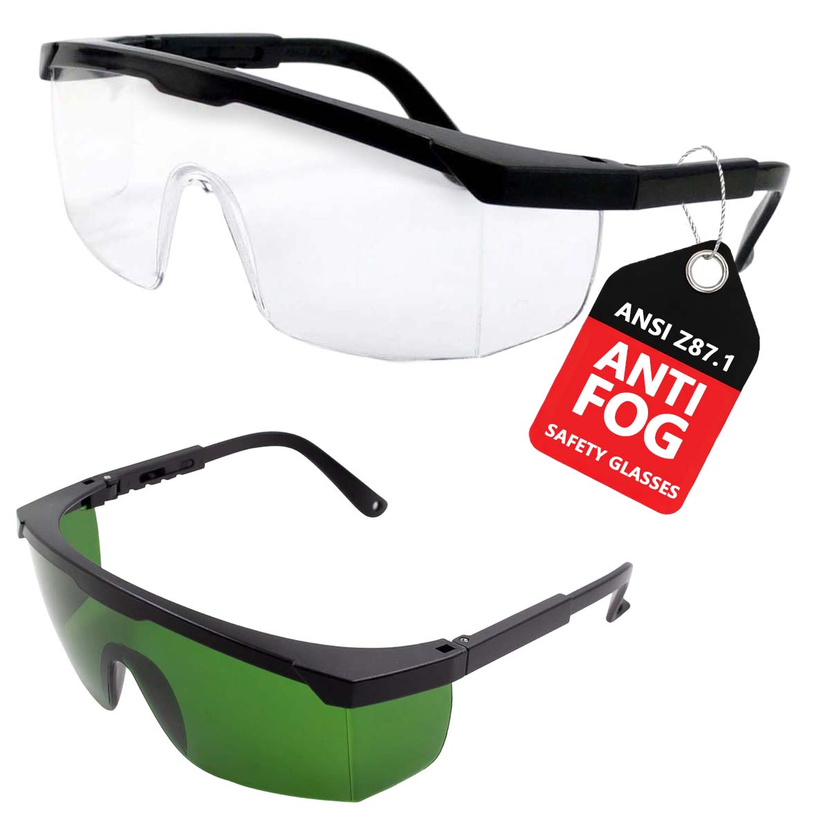

VOPHA Adjustable Safety Glasses HM1 Anti Fog Work Glasses for Men And Women with Side Protection