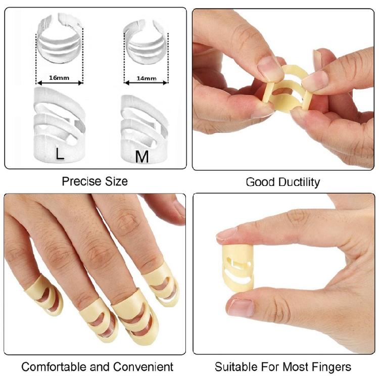 8Pcs Adjustable Open Design Finger Thumb Plectrums For Electric Guitars, Banjo