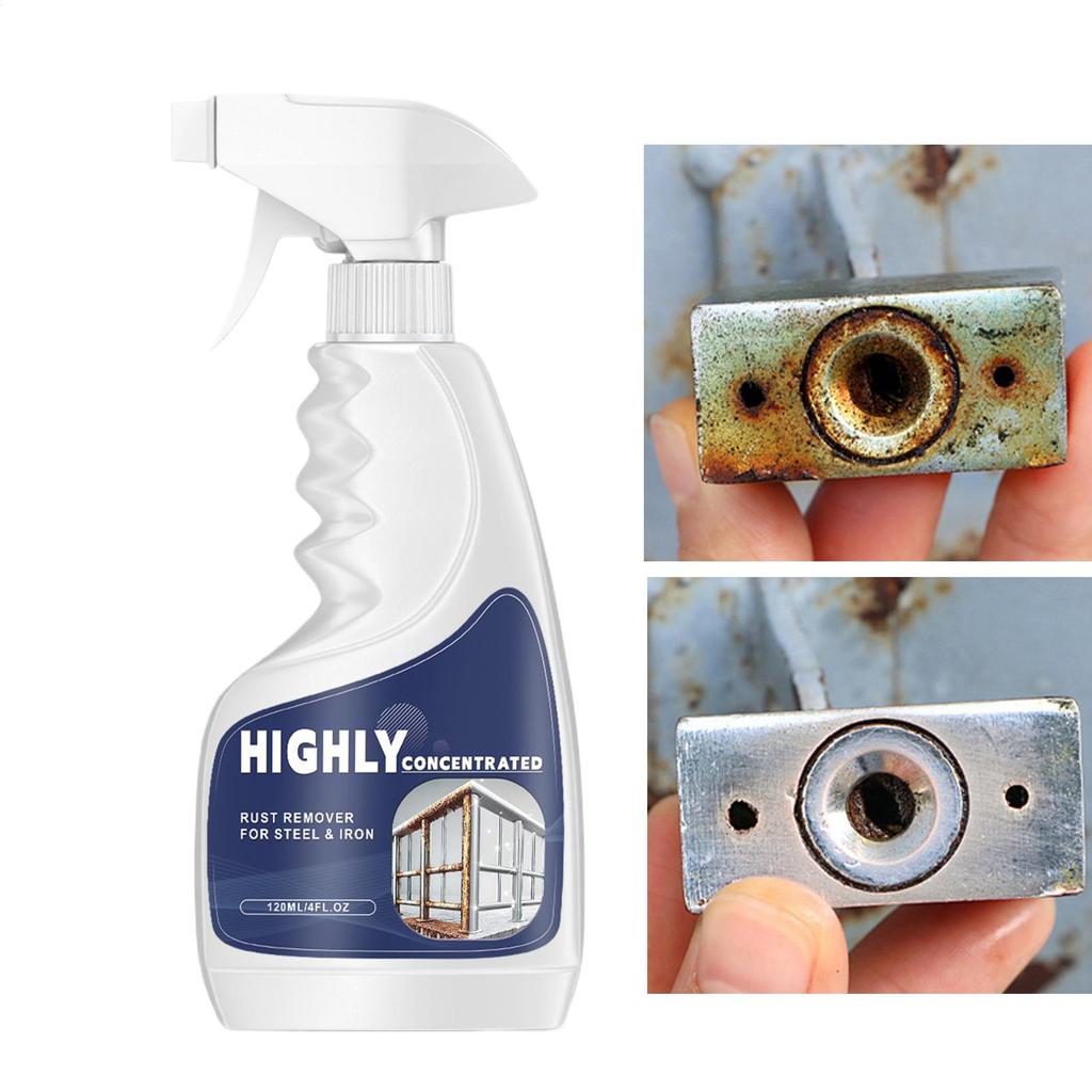 111ml Rust Remover Spray Multi-Purpose Rust Remover Wheel Hub Exhaust Pipe Metal Stain Cleaner Rust Derusting Spray