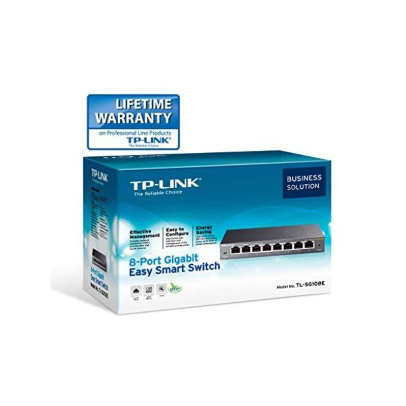 Comutator de rețea desktop TP-Link Easy Smart TL-SG108E 8P Gigabit