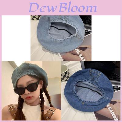 Denim Beret Hat Women Summer Breathable Cotton Casual Street Fashion For Daily Wear