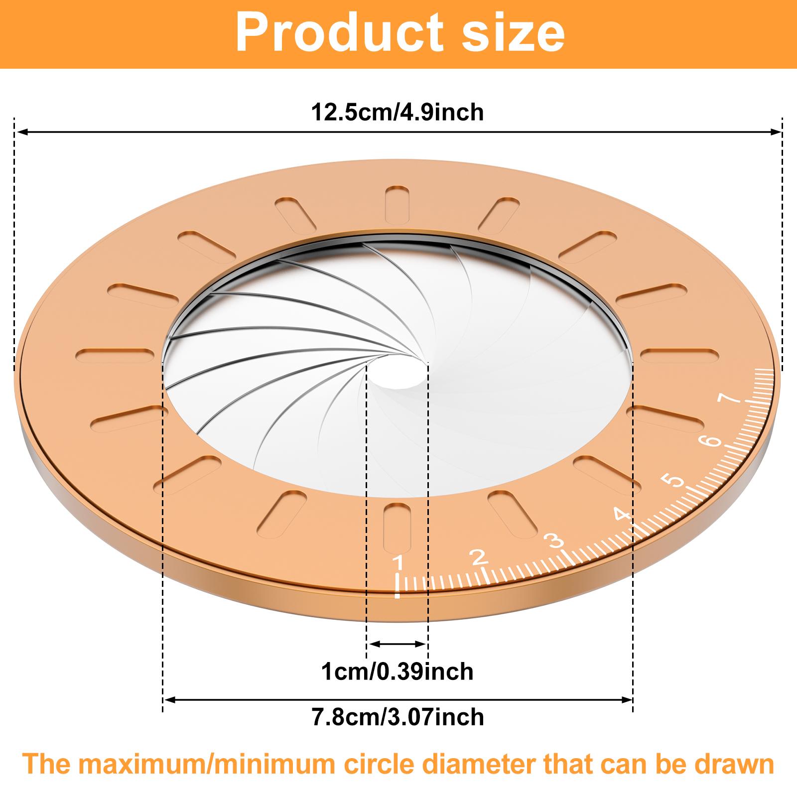 Adjustable Circle Drawing Ruler Tool Mini Measuring Drawing Circular Compass For Woodworking Professional Measuring Gauging Tool oro