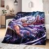 OnePiece Anime Print Blanket Warm  Comfortable Flannel Blanket Suitable for Bedrooms, Sofas, Beds, Chairs, Picnics, Travel