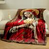 Virgin Mary Portrait Blanket  Printed Blanket for Living Room Bed Couch lunch break Soft Cozy Blanket for Friend's festival Gift