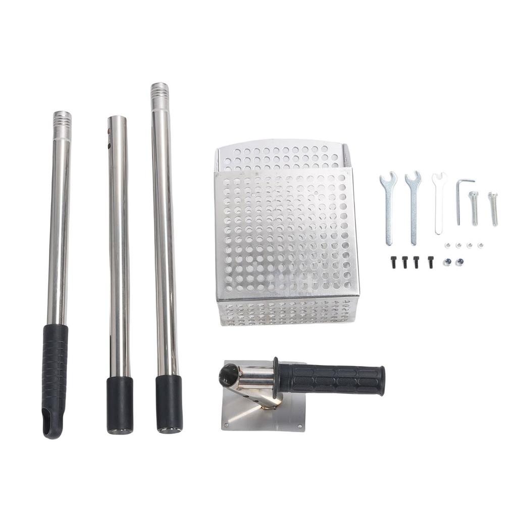 Sand Scoop 2 In 1 Design Long Detachable Non Slip Rubber Handle Stainless Steel Sand Sifter Shovel