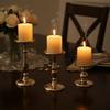 New Vintage Iron Candle Holder Elegant Stable Base Metal Candle Holder Luxury Golden Candlestick Home Decor