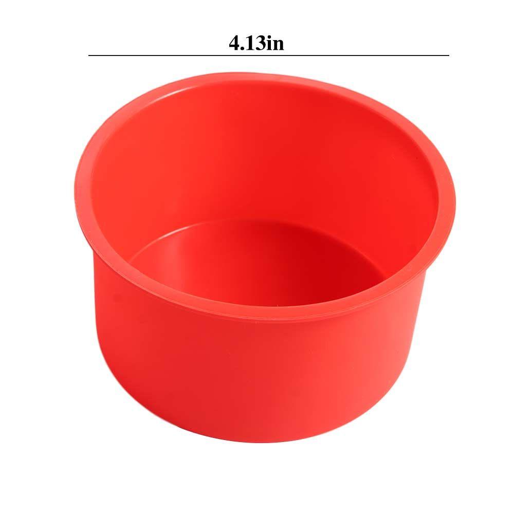 Silicone Mini Cake Molds 4 Inch Round Baking Pan Non-Stick Silicone Baking Mold Bakeware Pan Reusable Cake Pans for Mini Cake