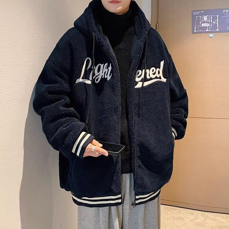 Retro Men's & Youth Winter Wool Cardigan - Trendy, Warm, and Loose-Fit for Couples