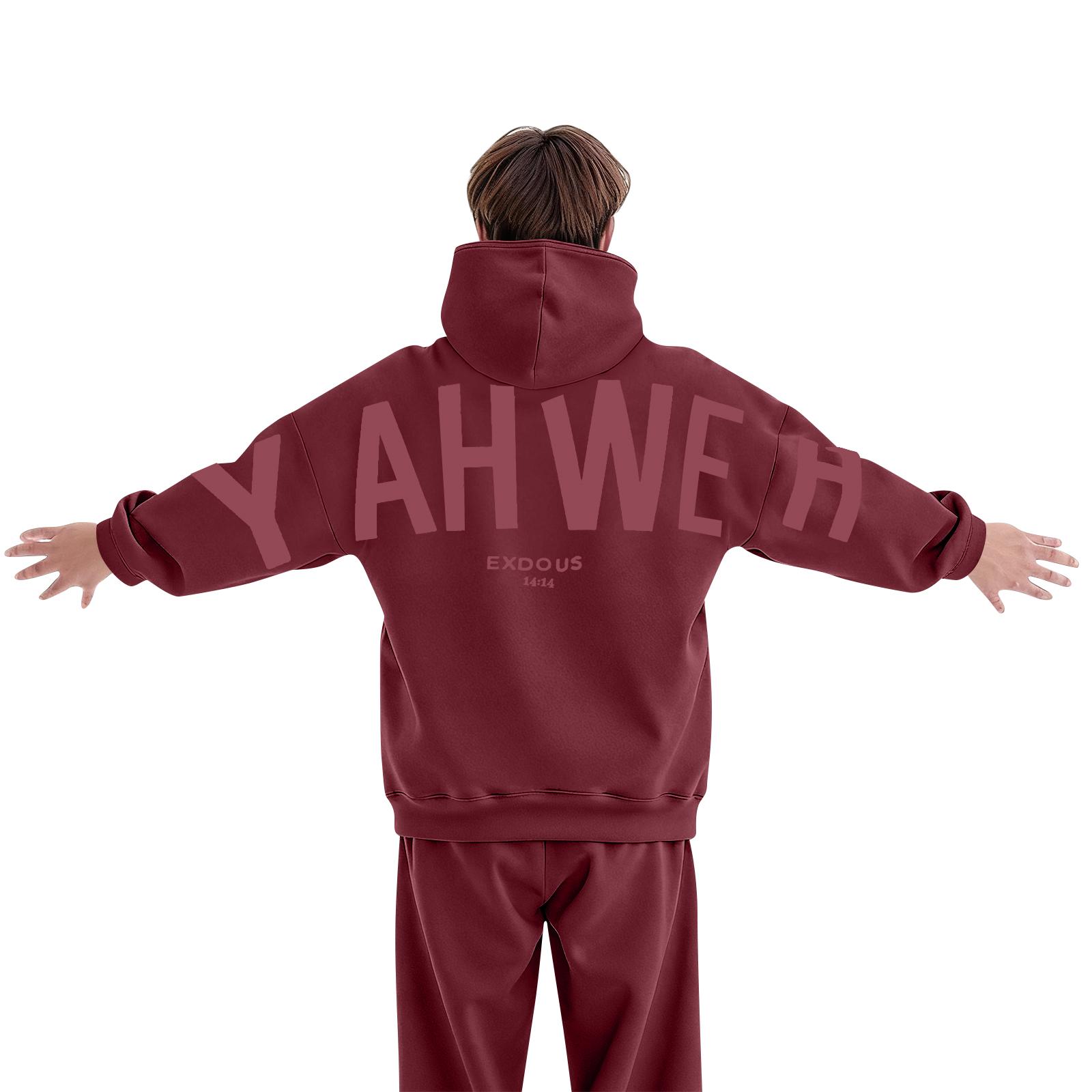 Hooded Sports Tracksuit Unisex Running Outfits Long Sleeve Pullover Hoodies Sweatshirt XL винный 2190₽