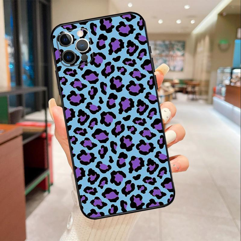 Leopard Skin Phone Case For iPhone 17 16 15 14 13 11 12 Pro Max mini 16 Plus 16e 17 Air Protective Cover