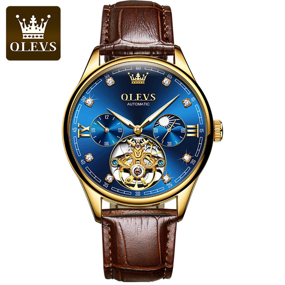 OLEVS  3601 Top Brand Luxury Sport Oem Luxury Custom Automatic Mechanical  Luxury Wrist Watch for Men Automatic Watch