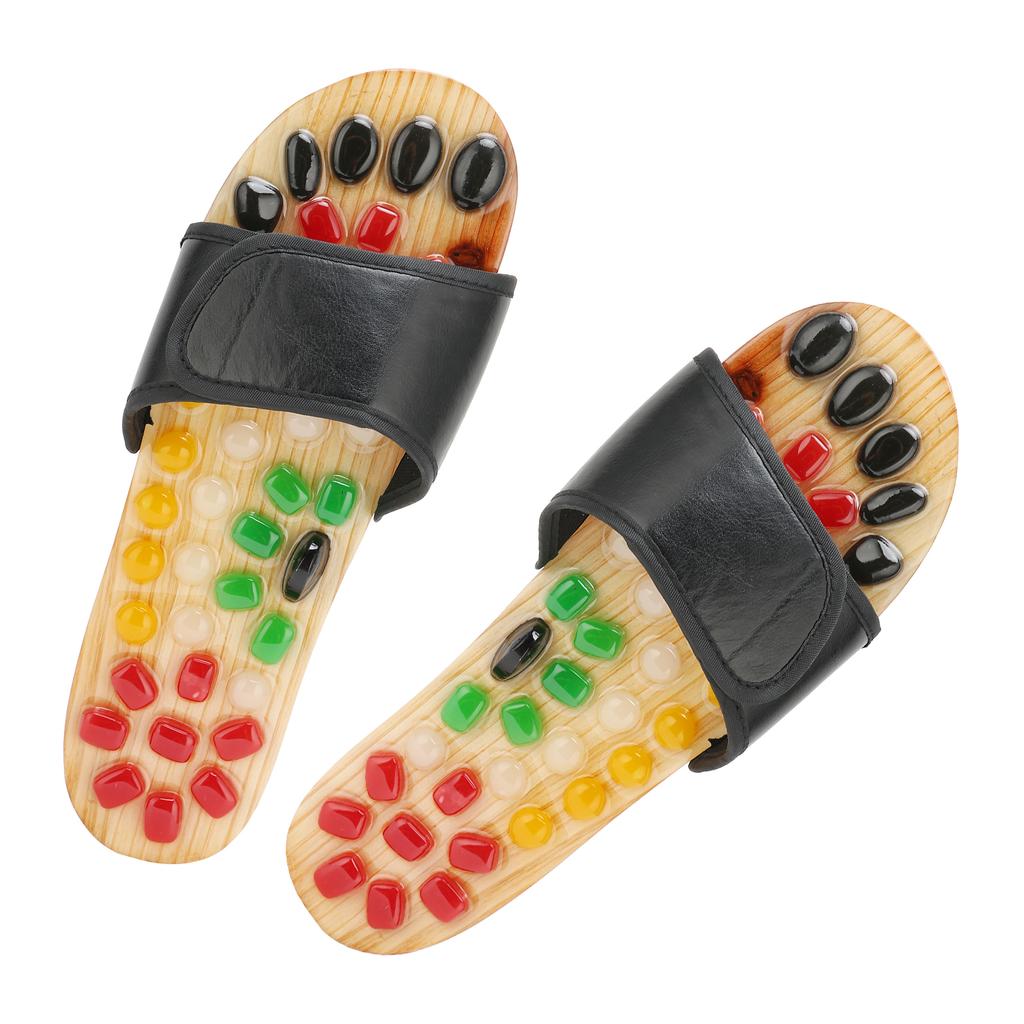 Akupressur Fußmassage Hausschuhe Reflexzonenmassage Akupunkturpunkt Stimulation Schuhe für Männer Frauen 43?44