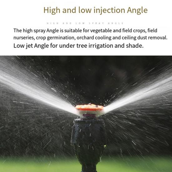 360-Degree Rotation Garden Sprinkler Large Area Garden Watering System 3 Gears Adjustment Easy To Install Wide Coverage Water Sprinkler
