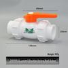 PPR Double Union Steel Core Ball Shut-Off Valve, 20 1/2" - 25 3/4" Water Pipe Fittings & Connectors