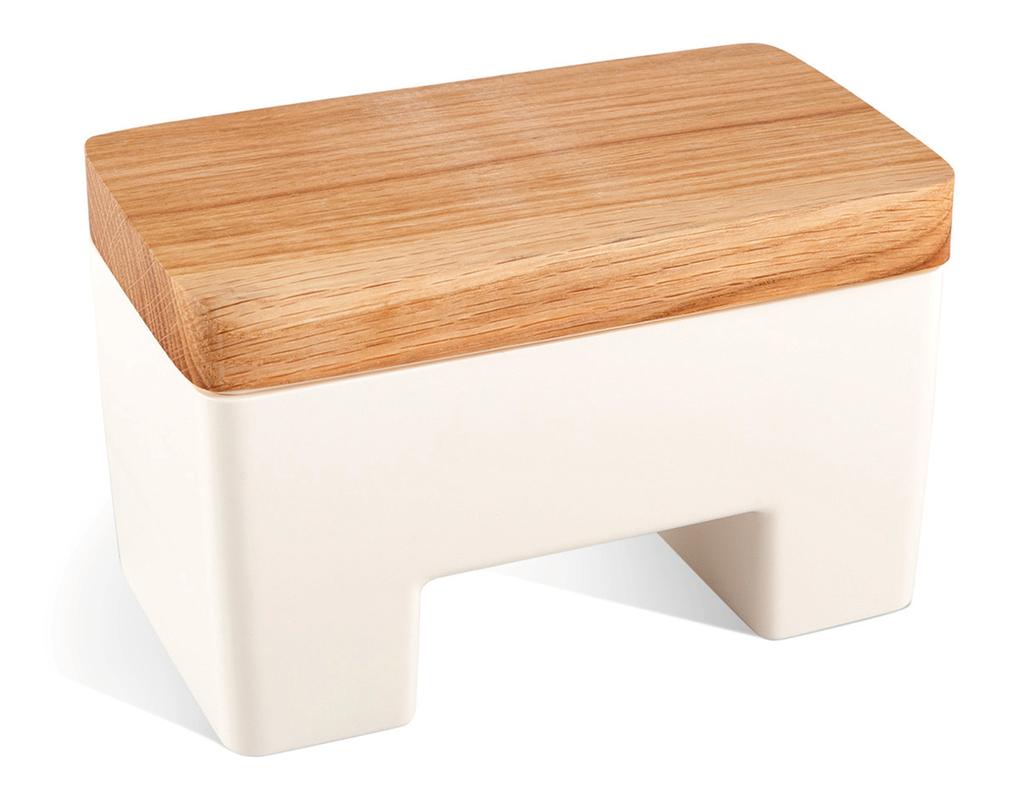 SMART WATER BUTTER DISH WITH KNIFE WHITE