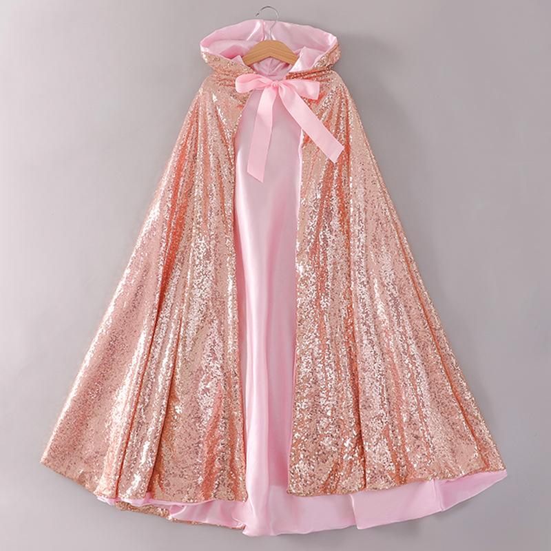 Frozen Cloak Cosplay Costumes Children Cape Stage Performance Halloween Party