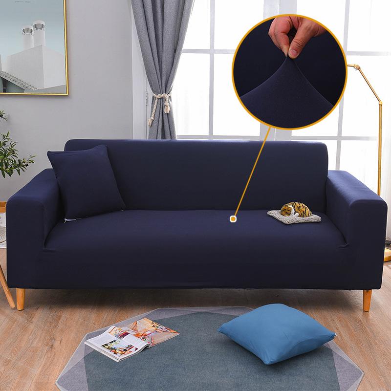 Elastic Milk Silk Plain All Inclusive Universal Sofa Cover Sofa Cover