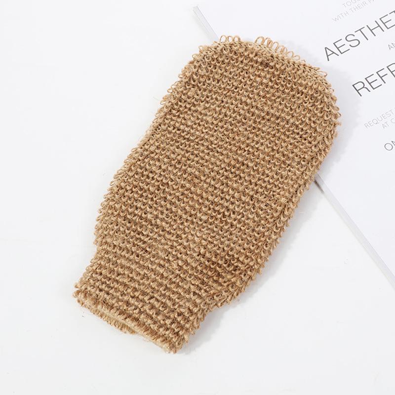 Jute Scrubbing & Bath Gloves - Exfoliating, Lathering, Massage, Bath Wipes