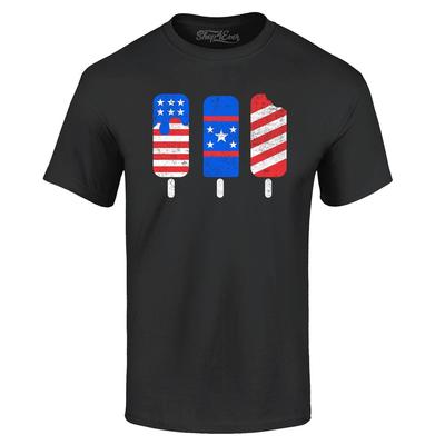 Patriotische Eis am Stiel Eis 4. Juli T-Shirt Patriotische Shirts