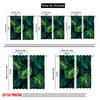 2pcs  2D plane printing Contemporary Curtains Jungle Canopy Versatile Polyester Fabric (without rod) Room Decor Ldeal for Bedroom