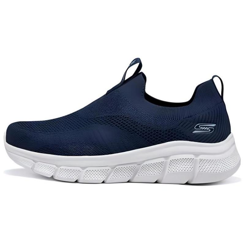 Skechers BOBS B FLEX Men Breathable Wear Resistant Low Top Casual Shoes Blue 118107-NVY 41.5