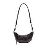 Retro Dumpling Shoulder Bag Pu Leather Women's Handbag Fashionable Croissant Crossbody Bag  Girls