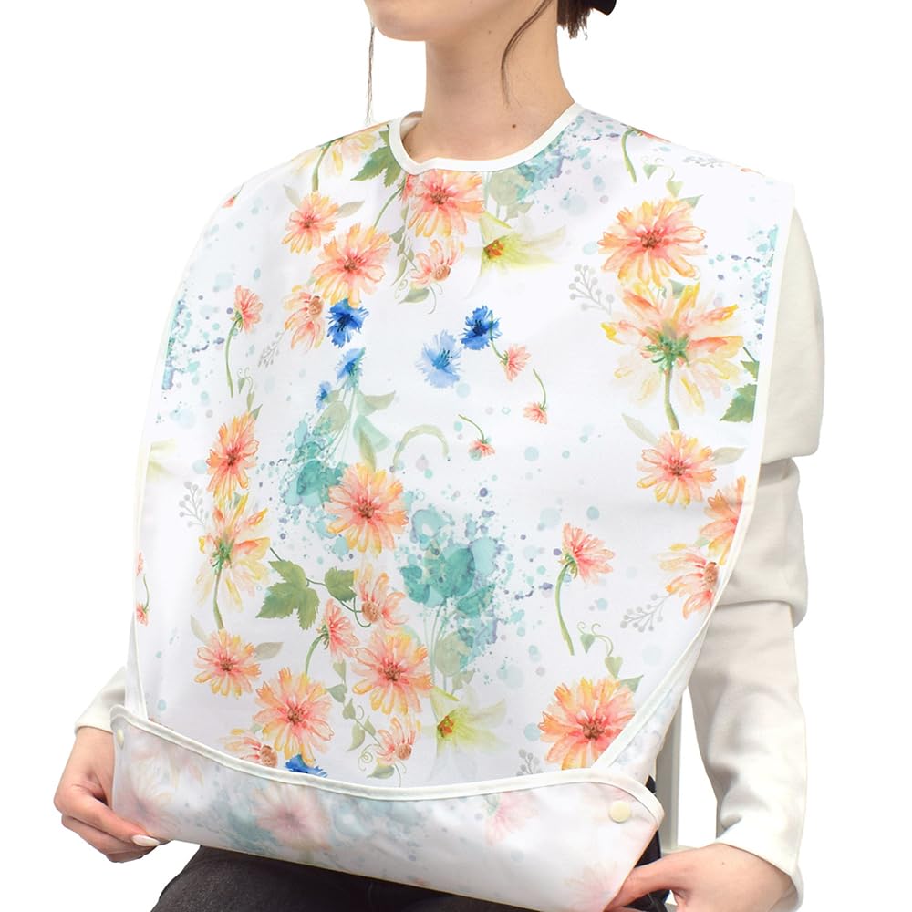 

СТИЛЬ Декор Уход за больными Фартук для еды с карманом Набор из 2 пастельных цветочных фартуков для еды Уход за больными Водоотталкивающий Уход за больными Стильный Милый Уход за пожилыми