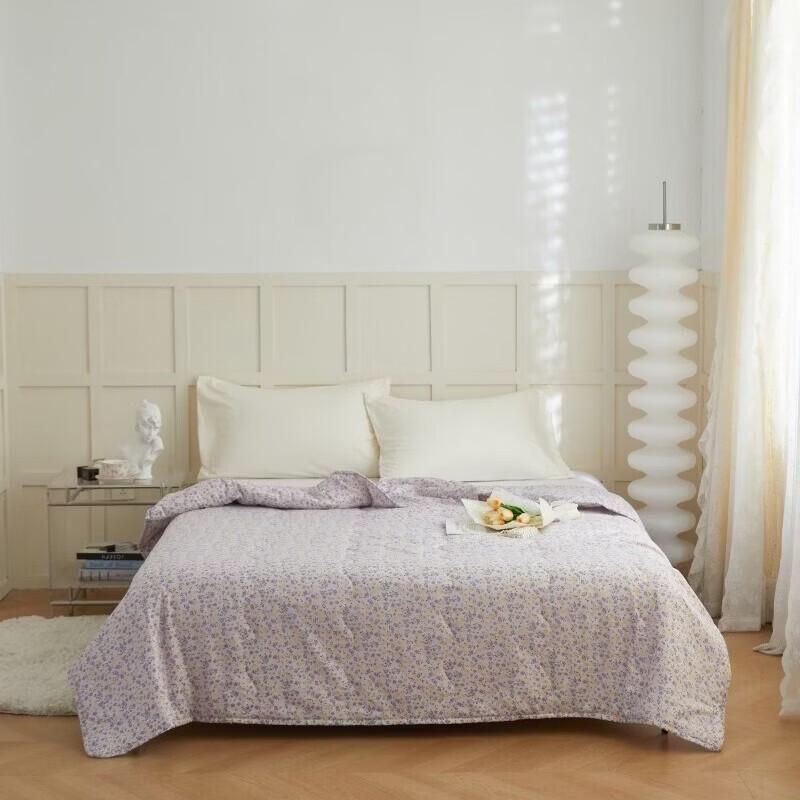 Hodo Flower Language Purple Summer Cooling Comforter