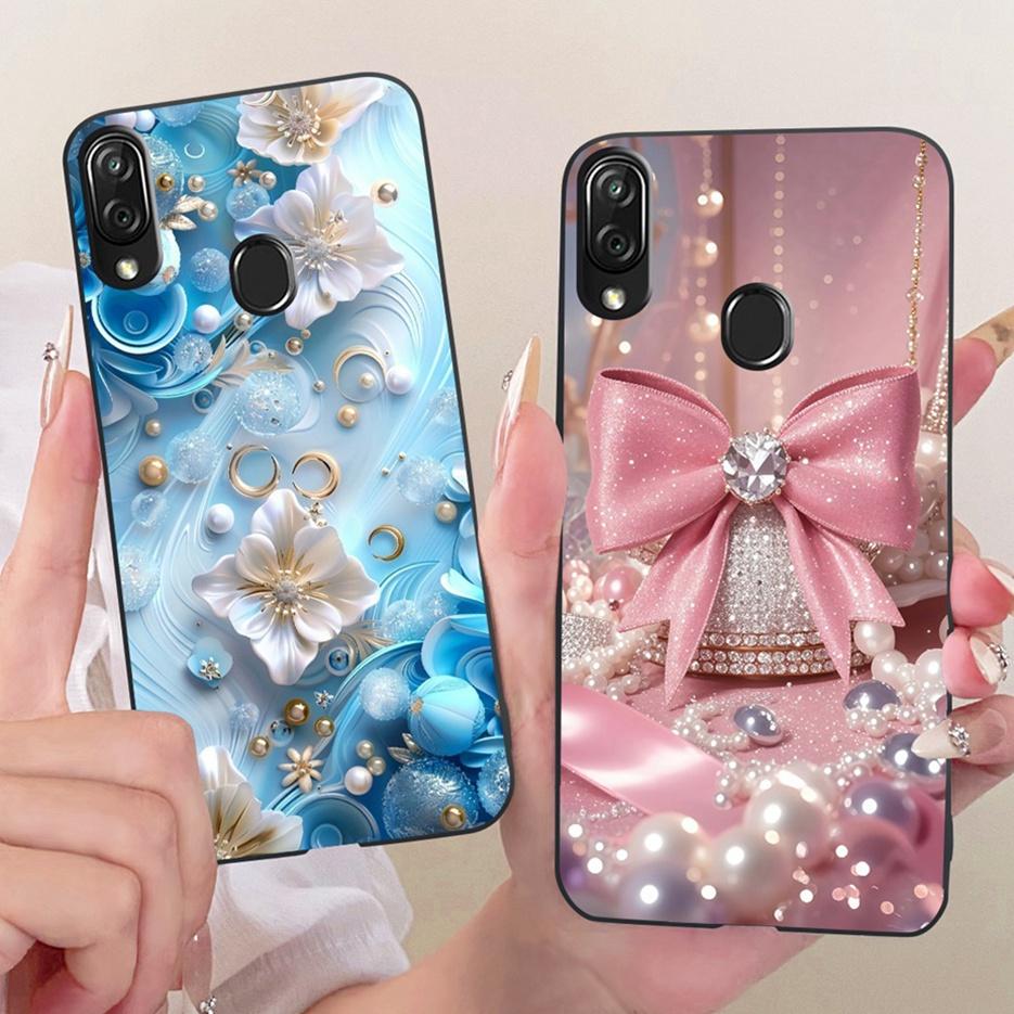For ZTE Blade V10 Vita Case Luxury Flowers Butterfly Painted Cover Soft TPU Phone Case For ZTE Blade V10 2019 V10Vita Funda Bags