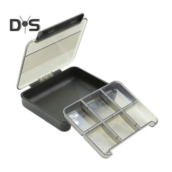 Oppbevaringsboks for fiskesluk med flere rom Kompakt design Liten størrelse Organiseringsetui for fisketilbehør