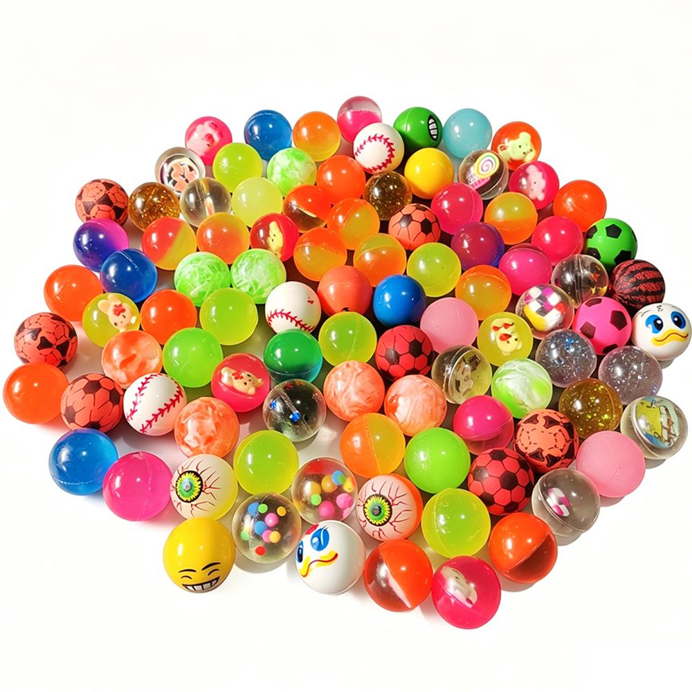 10/20/50/100 uds Juguetes de Pelota Saltarina Favores de Fiesta de Cumpleaños para Niños Regalos para Invitados Pelota de Juguete Divertida Pelotas Saltarina de Goma Elástica TMZ