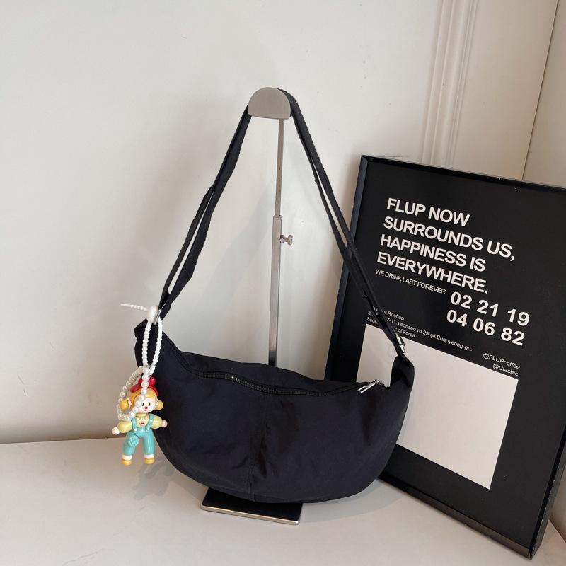 Chic Lightweight Candy Color Dumpling Bag for Women - 2025 Summer Versatile Japanese Style Crossbody