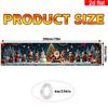 Christmas Party Courtyard Banner, Adorable Elves Snowmen Santa Claus Pattern, Polyester Outdoor Indoor Decoration