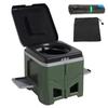 Portable Toilet w/ Lid and Carry Bag Foldable Travel Potty 150KG Capacity Camping Toilets for Hiking Beach Car Truck RV