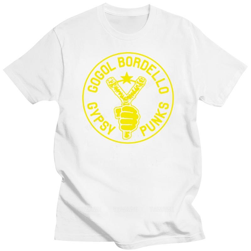 Damen-T-Shirts Teenager-Mode Baumwoll-T-Shirt GOGOL BORDELLO GYPSY PUNKS SHIRT ALLE GRÖSSEN cd vinyl Neu eingetroffen T-Shirt für Mann