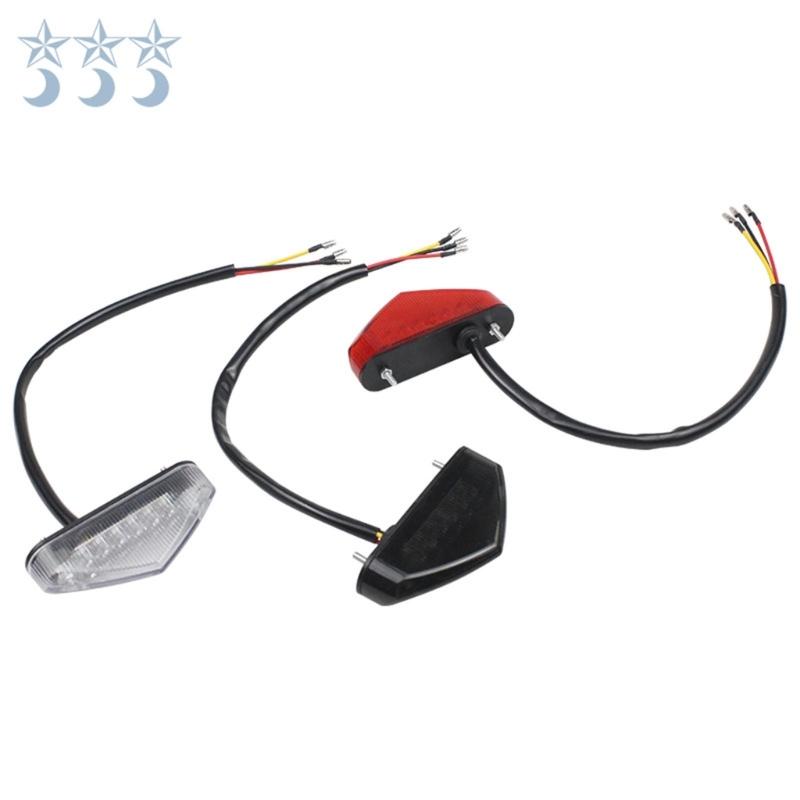 Weatherproof Motorcycle LED Braking Lamp Rear Light Quick Release Installation High Luminosity Design for Various Bikes