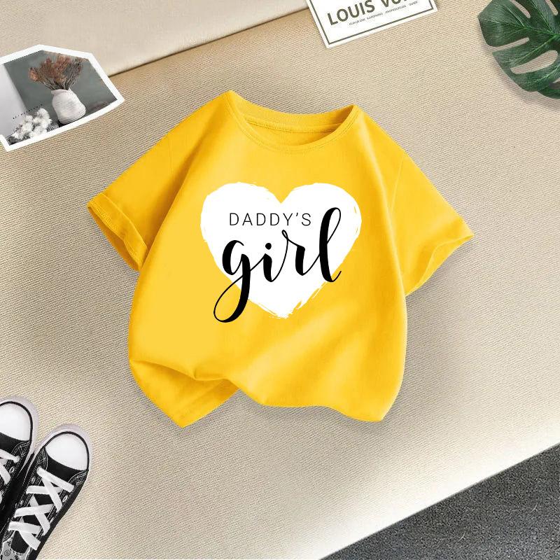 Kid T Shirt Love Printed Children T-shirt Kids 100% Cotton Clothes Tshirt Tops Tee Boys Girls Baby Tee 2-13Y