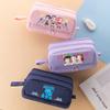 Double-layer Learning Stationery Bag Gift Girl Group Shoulders Bag For K-Pop Cartoon Pencil Case Stationery Bag Anime