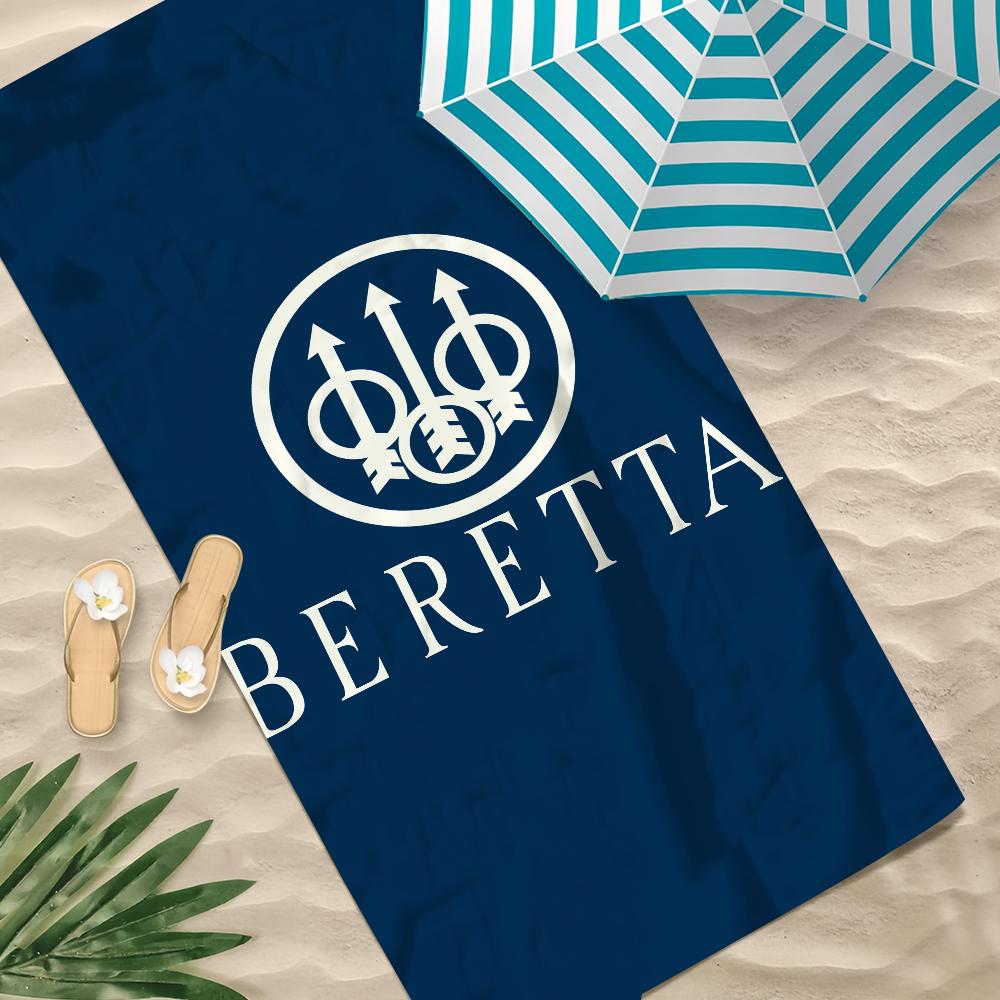 Fashion Gun Towel Soft Pool Gift For Travel Gym Shower Camping Quick Dry Sports B-Beretta Cool Large Beach Towel