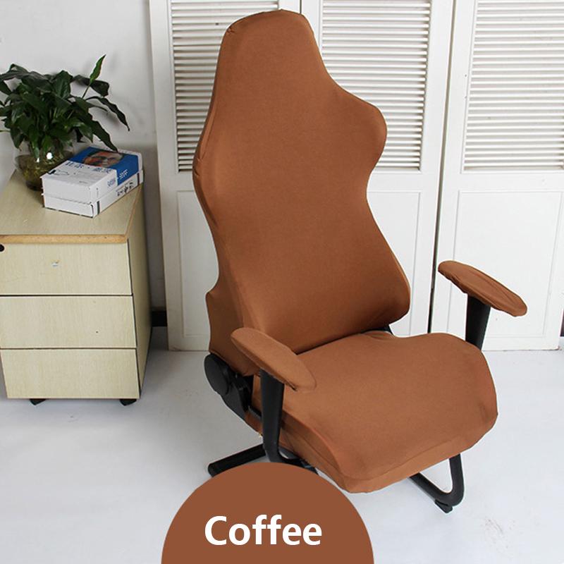 Neuer Bürostuhlbezug, warmer Stretch-Lammleder-Stuhlbezug, Armlehne, Heimdekoration, Sitzbezug