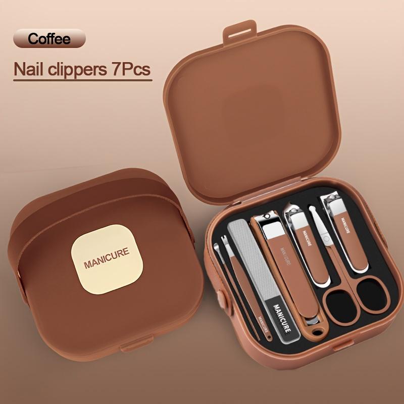 7-teiliges/Set Anti-Spritz-Nagelknipser-Set Maniküre Nagelknipser Trimmer Maniküre Pediküre Werkzeug