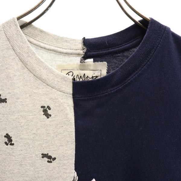 RESCARP 23ss Remake Short sleeve T-shirt Navy blue x red x gray Men's Used