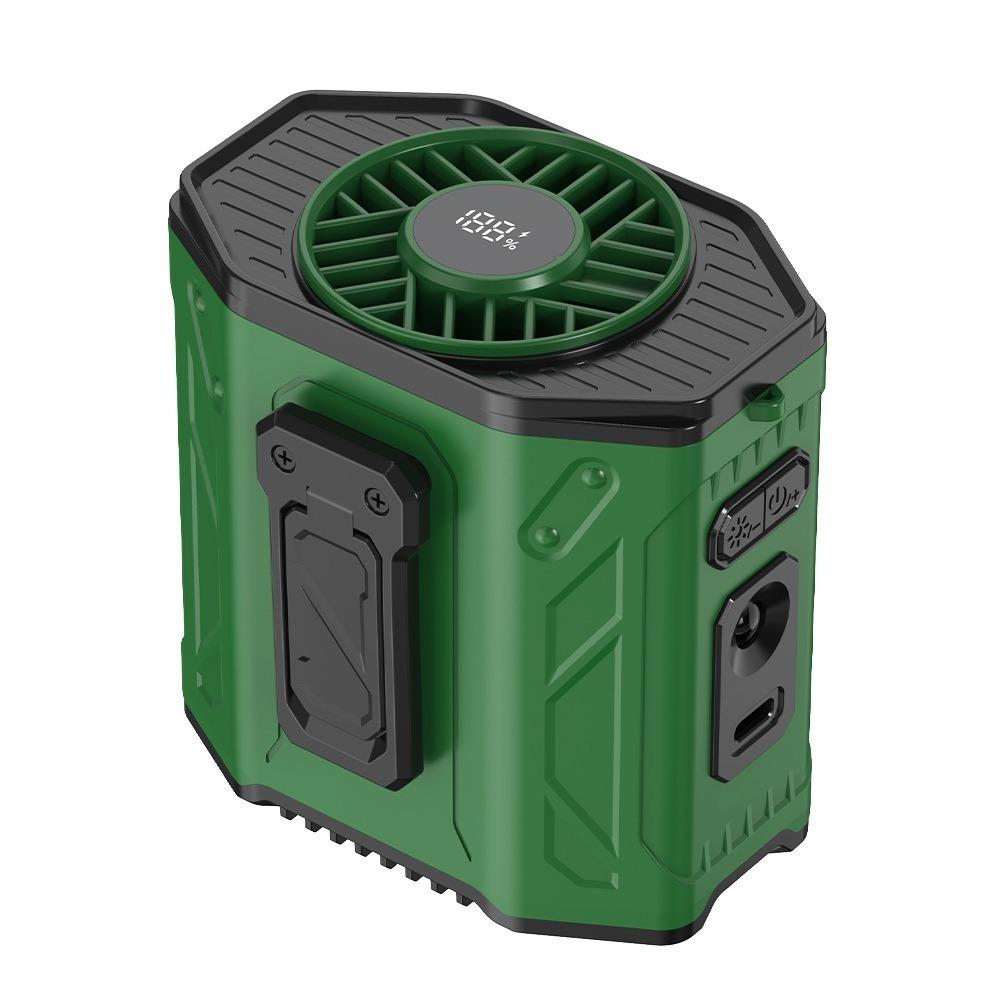 Wiederaufladbarer tragbarer Gürtellüfter 100 Stufen Nackenventilator Tragbarer Hüftclip-Ventilator für drinnen und zu Hause
