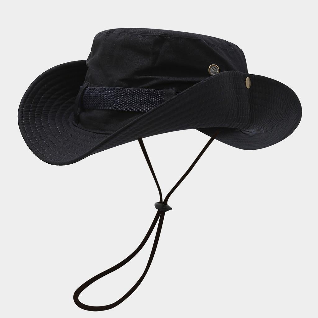 Wide Brim Fisherman Hat For Men Women Sun Protection Breathable Outdoor Summer Accessory