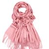 Cashmere Scarf Women's Winter Warm Tassel Shawl Scarf Autumn and Winter Solid Gray Wool Scarf Men's Scarf