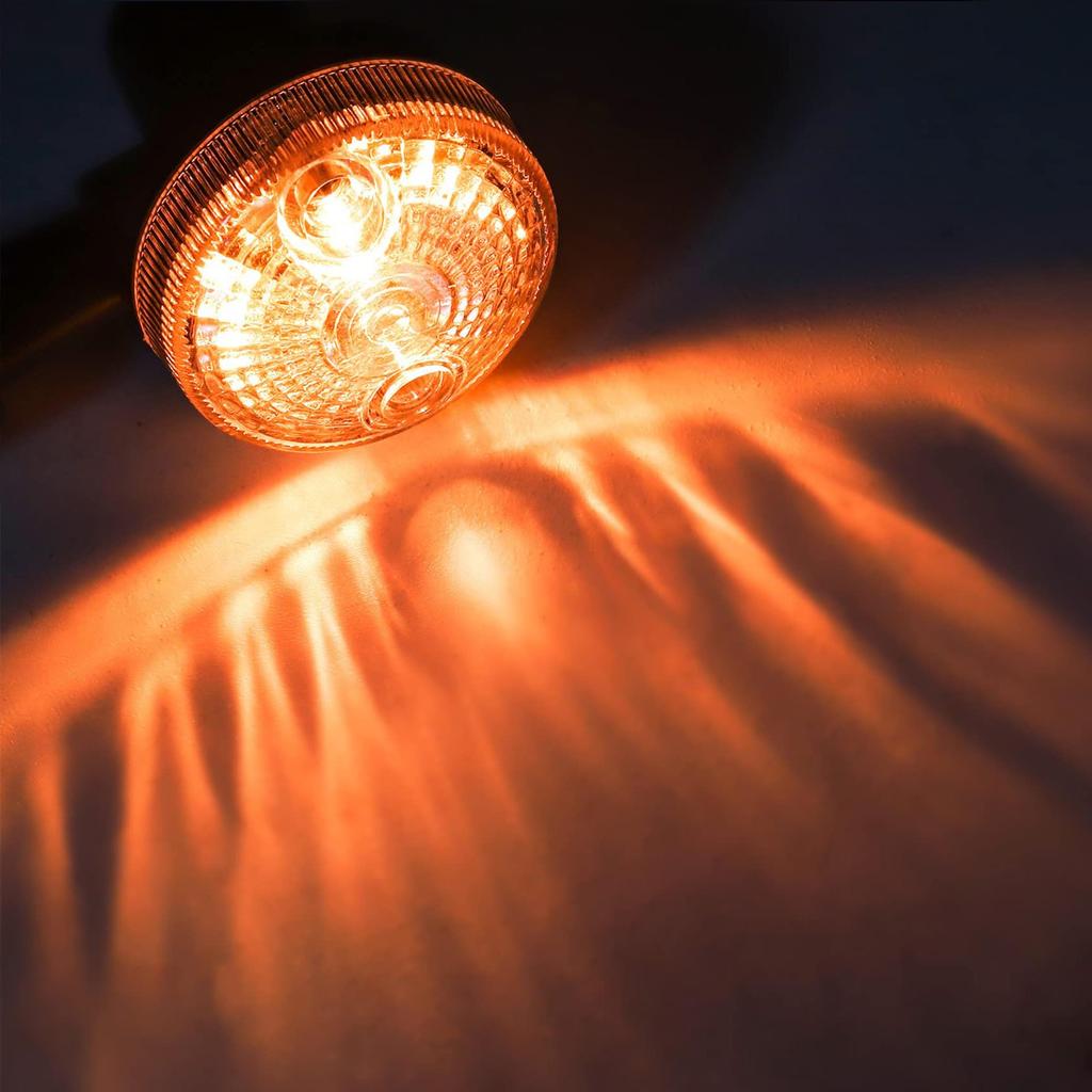 Aoling Motorcycle Turn Signal Turn Signal Lamp Motorcycle Direction Indicator Orange Halogen Light