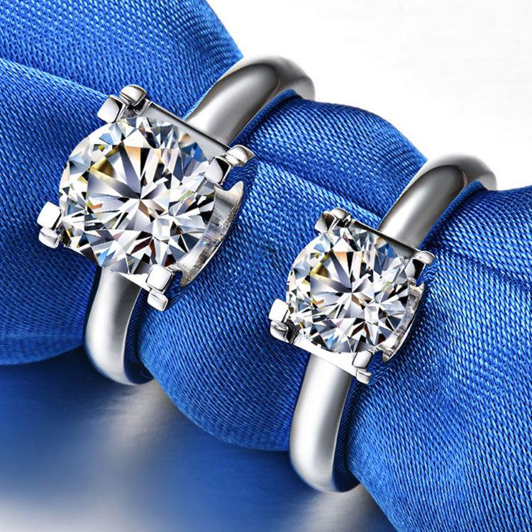 

18K Gold Plated 925 Sterling Silver Bull Head Diamond Ring for Women - Simple and Versatile Jewelry. US 8, HK 18